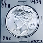 1924 P BU GEM PEACE SILVER DOLLAR UNC MS+++ U.S. MINT RARE COIN 8553