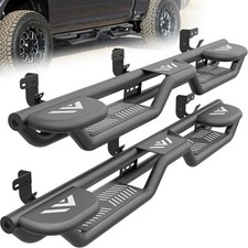 For 2010-2026 Ram 2500 3500 Crew Cab Three Raised Steps Side Running Boards