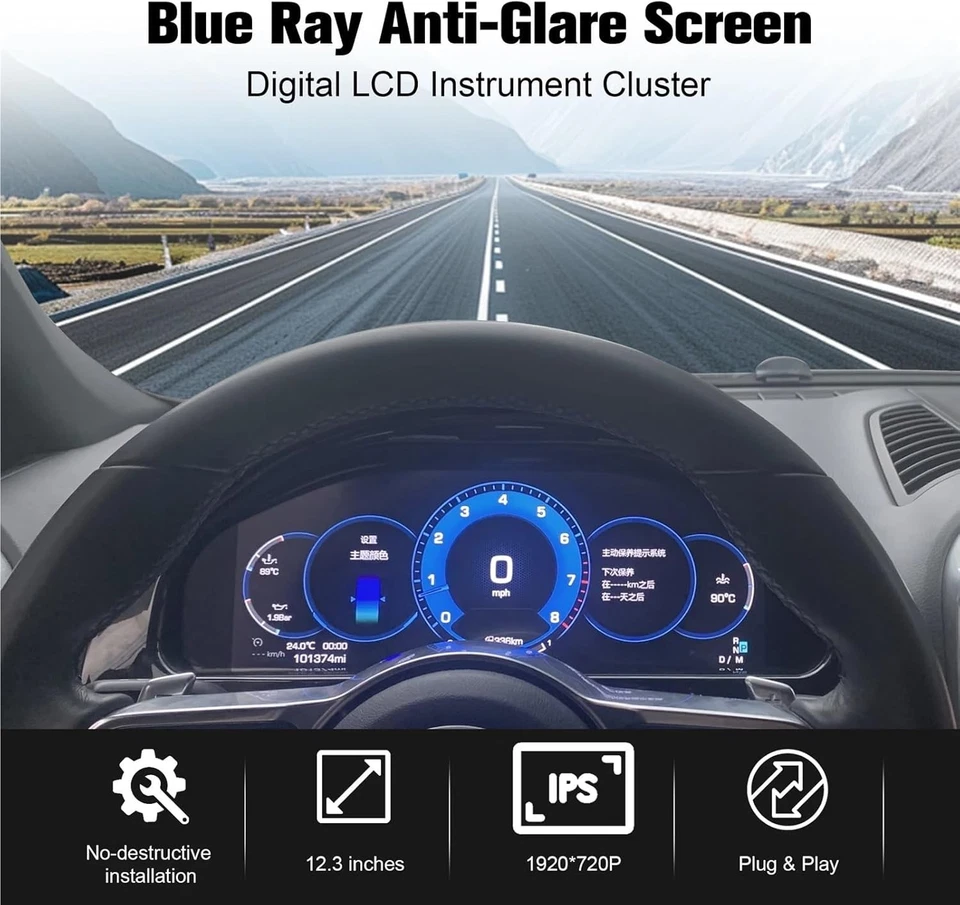 Cuadro de instrumentos LCD velocímetro tablero de instrumentos para Porsche Cayenne 2010-2016 Foto 4 de 4