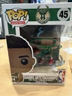 Giannis Antetokounmpo AUTO Signed Funko Pop Bucks Milwaukee JSA Hologram NBA 45