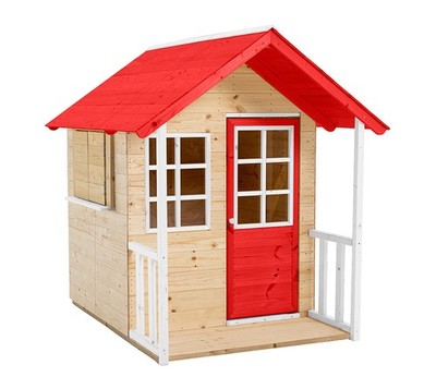 Zwerkules Kinder Spielhaus Lolla Holz Gartenhaus FSC Zertifiziert mit Veranda