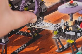 LEGO LIFE ON MARS 7317 Aero Tube Hangar - 100% complete w/ box and manual