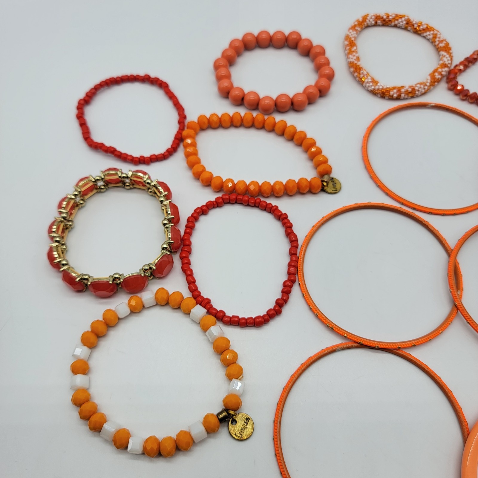 15pc Mix Stretch and Bangle Stackable Bracelet Re… - image 11