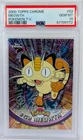 Pokémon Topps Chrome MEOWTH Pokemon T.V. #52 PSA 10 💎 GEM MINT