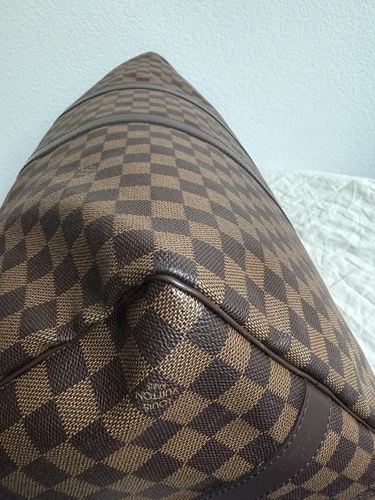 Auténtico bolso de viaje Louis Vuitton Keepall Bandouliere 55 Damier Level - Imagen 9 de 24