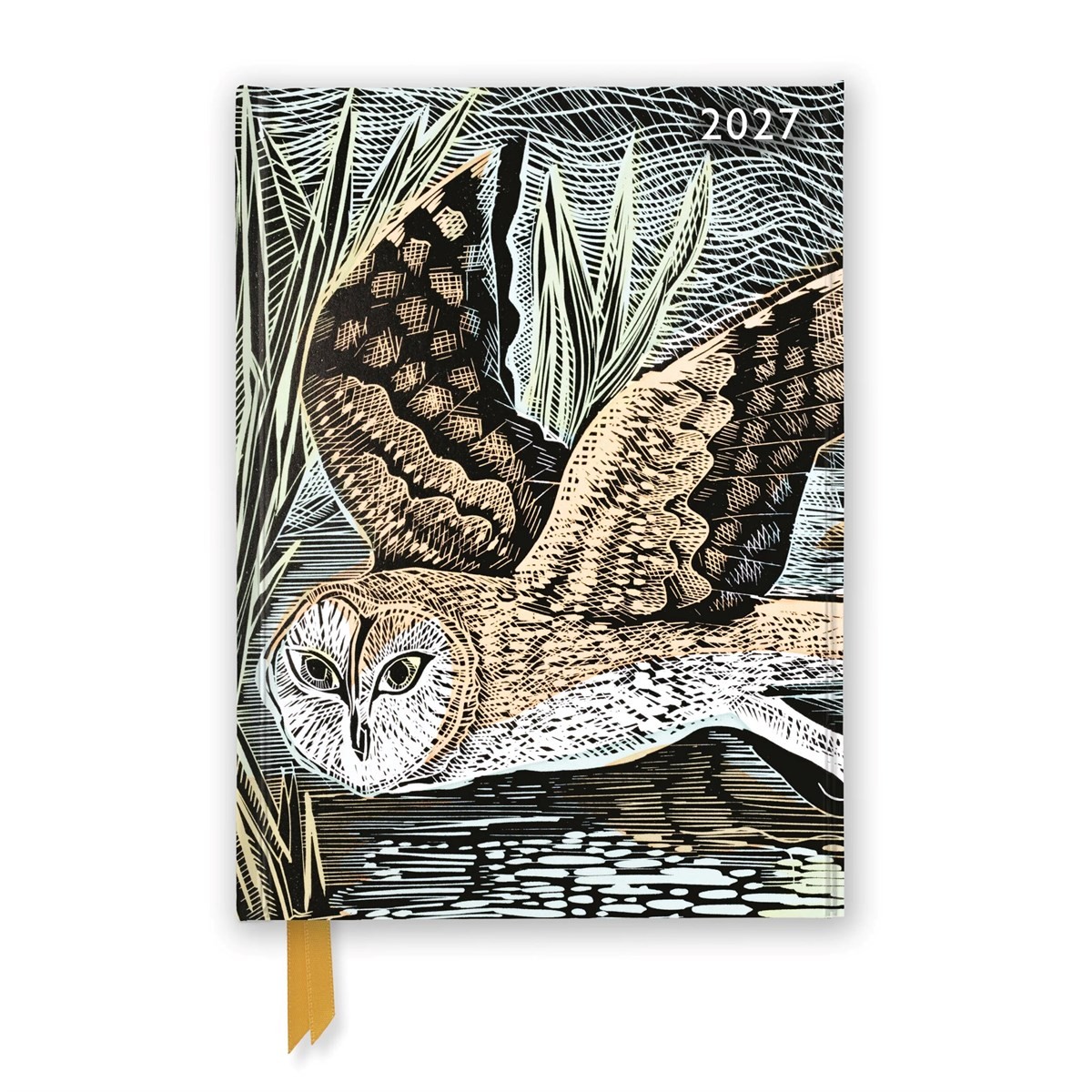 Angela Harding: Marsh Owl 2027 Luxury Diary Planner – Page to View with Notes: Original Flame Tree Publishing DIN A5-Diary [Terminkalender] - Image 6
