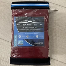 Sheex Experience Standard/Queen Pillowcases BURGANDY Set of 2  Super Soft Touch