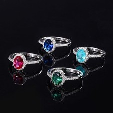 Sterling Silver Ring 925 - New with Box - Choose from 4 Colors - Free Shipping