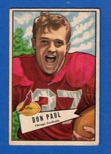 1952 Bowman Don Paul #103 Small ***Free Shipping***