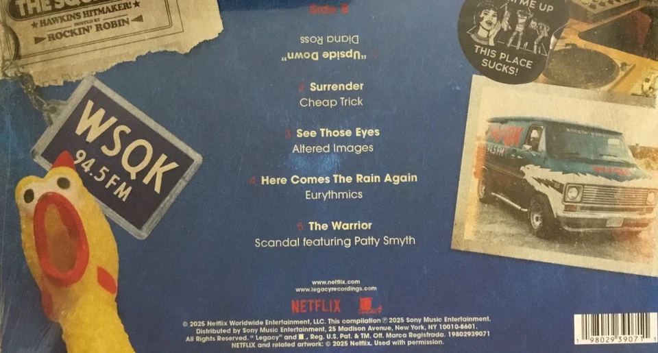 Stranger Things - The WSQK Collection, Vinyl Record, LP, Red - Image 4 of 4