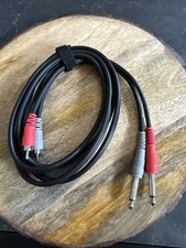 LiveWire 1/4 Mono To Duel RCA 6 Ft