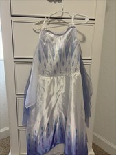 Disney Frozen 2 Snow Queen Elsa Girls Dress Costume Sz 4-6x Halloween Playtime