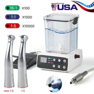 Dental Brushless LED Electric Micro Motor &SELF-WATER/1:5 Handpiece for Practice