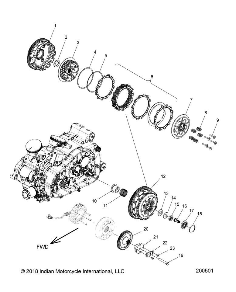 Muelle de embrague Polaris, pieza original OEM 7043929, cantidad 1 Foto 2 de 2