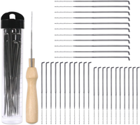 Filznadeln Set 35 Pcs Mit Holzgriff FüR Wolle Und Vliesfilz, AnfäNger ZubehöR