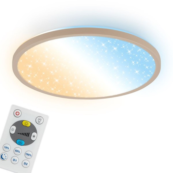 LED Deckenlampe Deckenleuchte Wohnzimmer Dimmbar Fernbedienung CCT-image