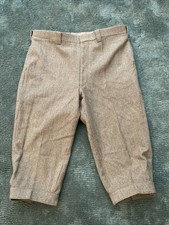 Vintage Woolrich Cuffed Trouser Knickers Mens 38 Brown Wool Blend Hunting Golf