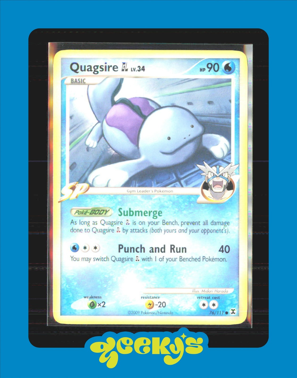 Quagsire GL 76/111 Common Rising Rivals Pokemon