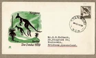 Australia 1959 Royal Green Brown Kangaroo FDC Cover