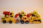 6 Vintage 1970's - 1990's Matchbox / Hot Wheels Construction Trucks & Vehicles