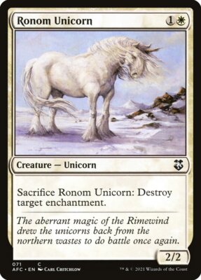 MTG Ronom Unicorn (71/359) Adventures in the Forgotten Realms Commander LP