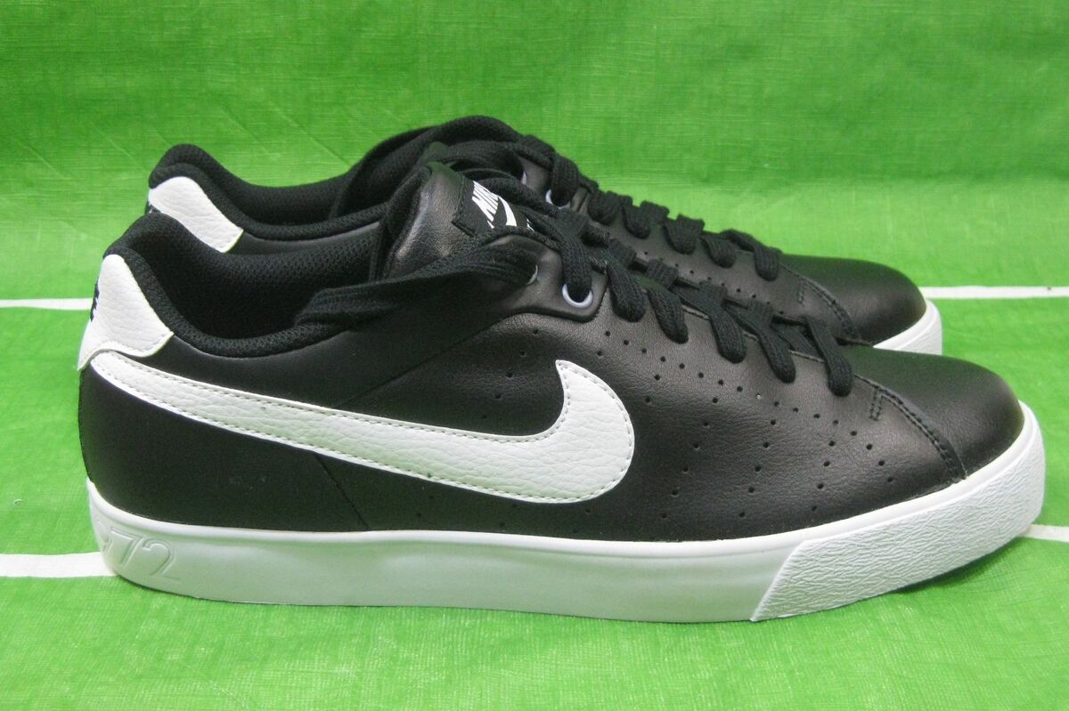 Nike Court Tour 458673-010 Black Leather White Shoes men Nike Court Tour 458673-010 Black Leather White Shoes men