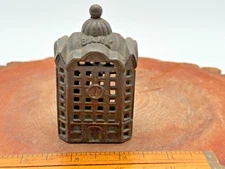 Antique AC Williams Domed Bank Building  Still Bank 2.5" x 1.7./8" --1195.25