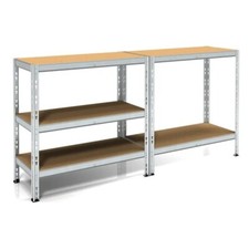 Scaffale Metallico Nero 200x120x30cm - 5 Ripiani Regolabili, Portata 175kg Cadauno, Per Garage E Magazzino - Foto 7