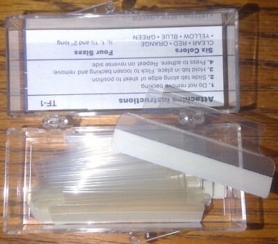 NEW 17x Aigner Index TABS 1.5''x1/3'' Ext - Clear - For files or dividers