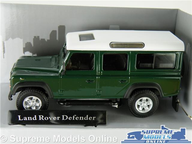 LAND ROVER DEFENDER 110 MODEL CAR GREEN LONG WHEEL BASE 1:43 SCALE