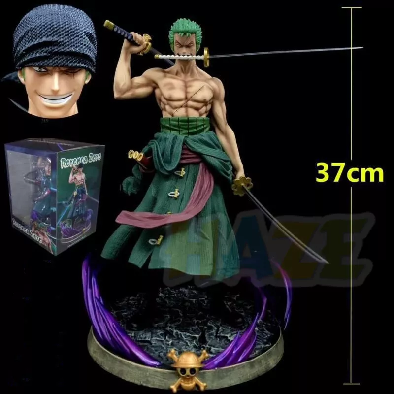 One Piece Figures – 39cm Roronoa Zoro Santoryu Action Figure Decor