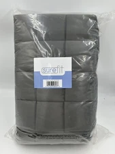 SureFit Loveseat Furniture Harvey Mink Dark Gray Cover New Sure Fig New Gift