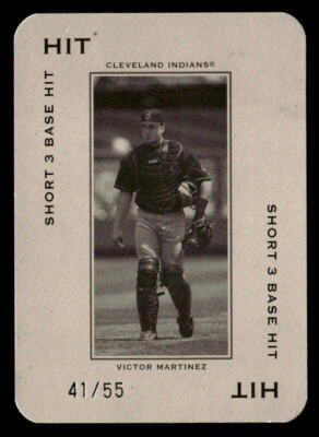 Victor Martinez 2005 Donruss Throwback Threads Hit /55  Card #PG-77 Indians