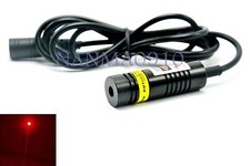 Focusable 650nm 10mW Red Dot Laser Module Sanyo Diode 14.5x48mm w 5V 1A Adapter