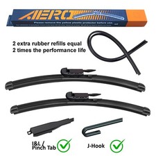 AERO 22"+20" Premium Wiper Blades OEM Replacement for Ford Mustang 2022-2005