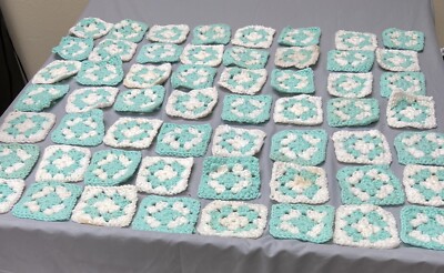 103 Crochet Afghan Blanket Granny Squares For Blanket Pillow Stocking Vintage