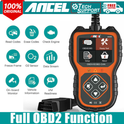 ANCEL AS200 Car OBD2 Scanner Code Reader Auto Diagnostic Tool Check Engine Light