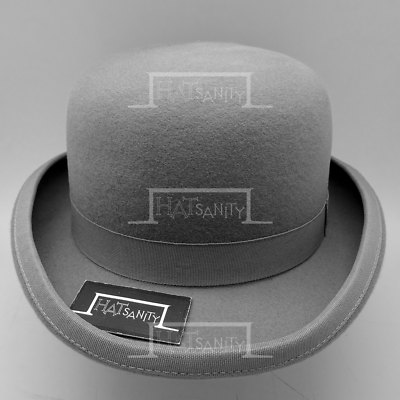grey bowler hat
