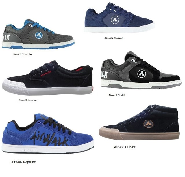 airwalk pivot mid top trainers mens