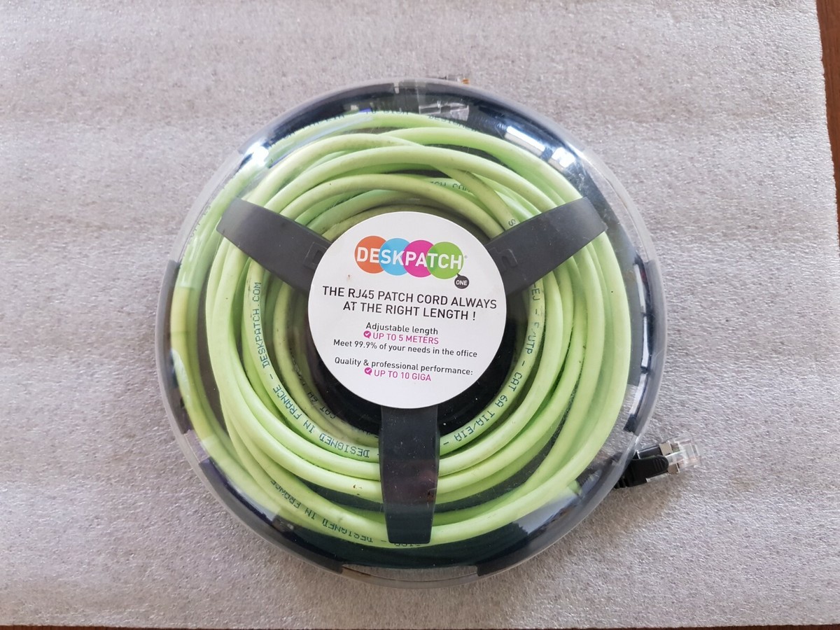 Lot 2 Câbles Réseau Cat 6E RJ45 FTP 3 M – Vert – Neufs