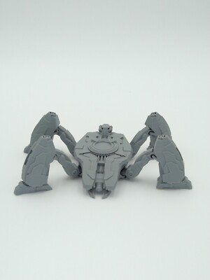 TECH SCARAB Figure Articulated Flexi Grey 7'' 3D Printed
