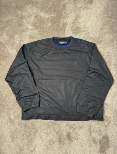 Vintage Mens Black Track Sweatshirt Polo GOLF Ral… - image 1