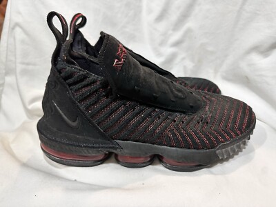 Nike LeBron 16 Fresh Bred Black Red Men's Basketball Shoes Size 10