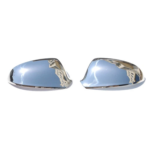 Side Mirror Cover Caps Fits Buick Cascada 2016-2019 Stainless Steel Silver 2 Pcs