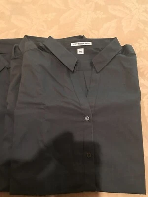 Port Authority Ladies 3/4-Sleeve Color: Graphite CASUAL or UNIFORM SHIRT SIZE XL - Image 1 of 3