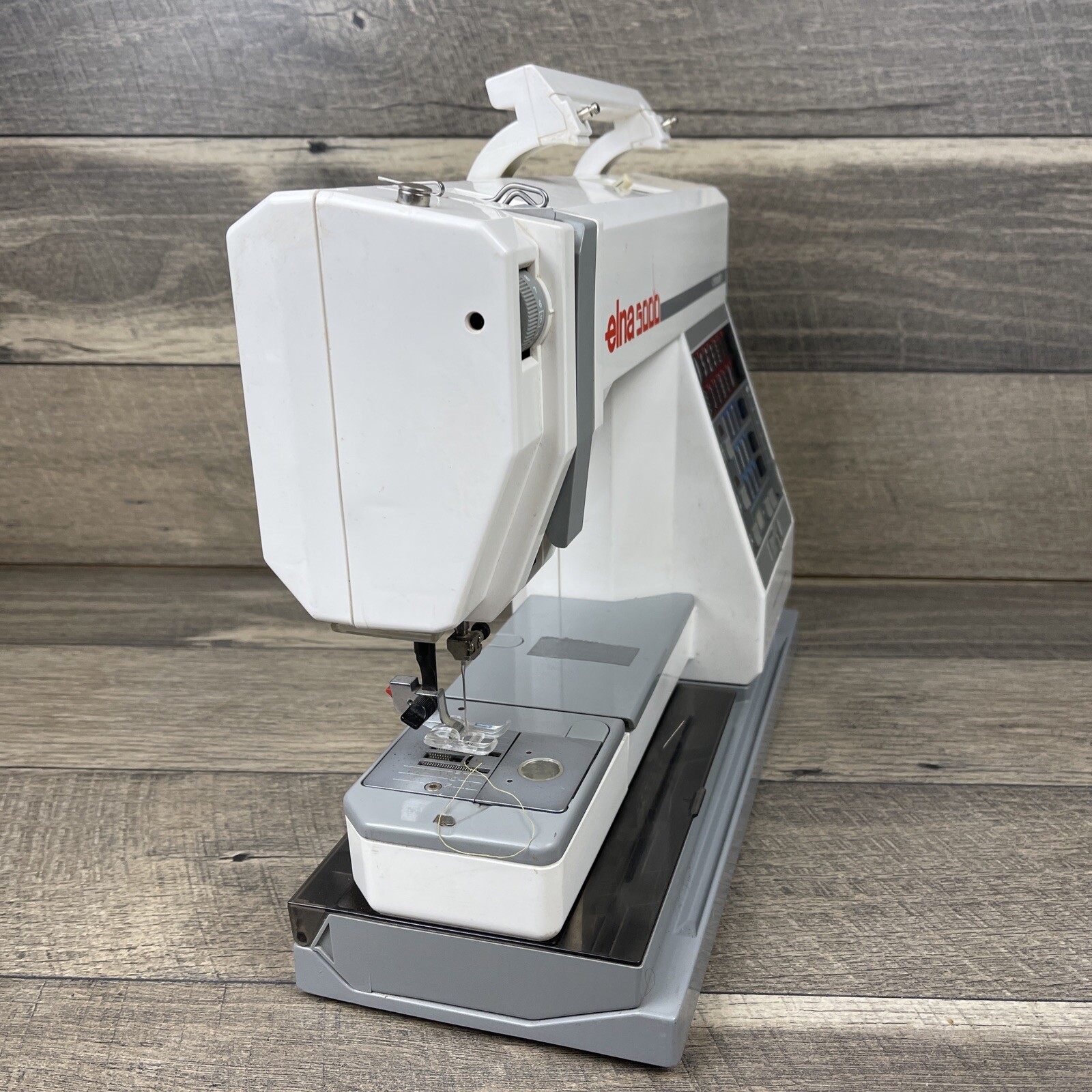 ELNA 5000 COMPUTER SEWING MACHINE WITH FOOT PEDAL AND COVER eBay