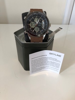 skyline usa dual time water resistant 30m