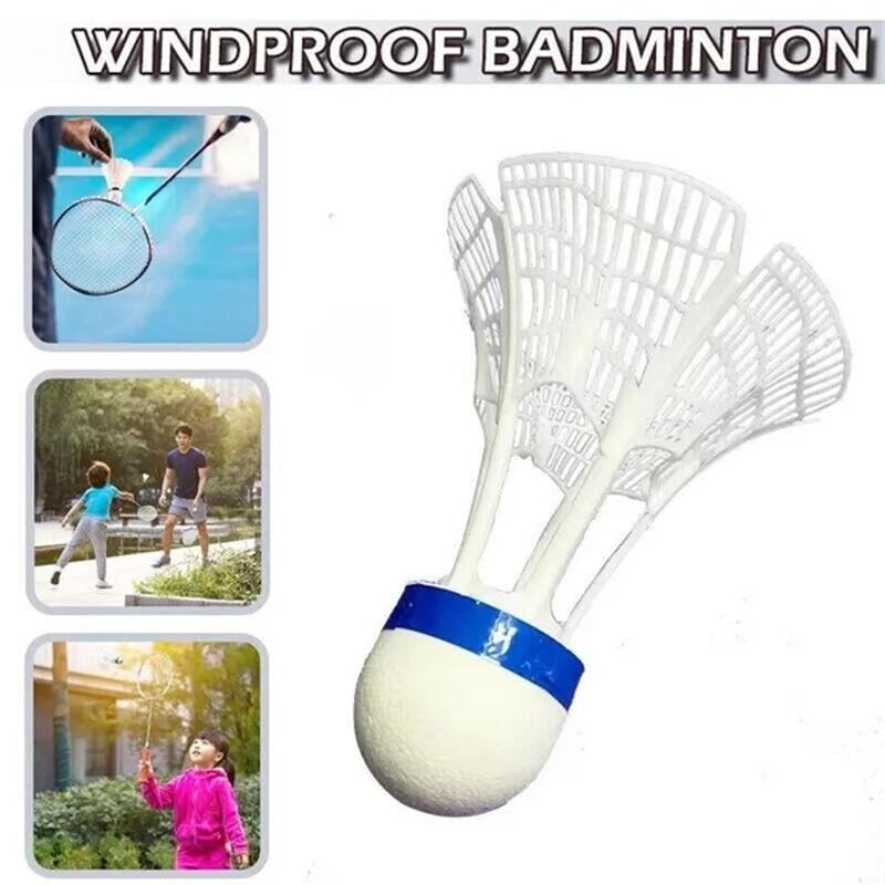3PCS Windproof Badminton Outdoor Badminton Plastic Ball Nylon
