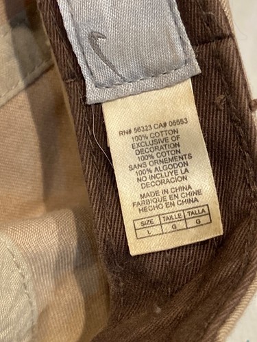 Nike Sportswear Cap Hat Beige Lt. Beige Size Large - Picture 3 of 3