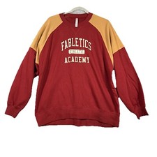 Fabletics Long Sleeve Sweatshirt Size Small Red